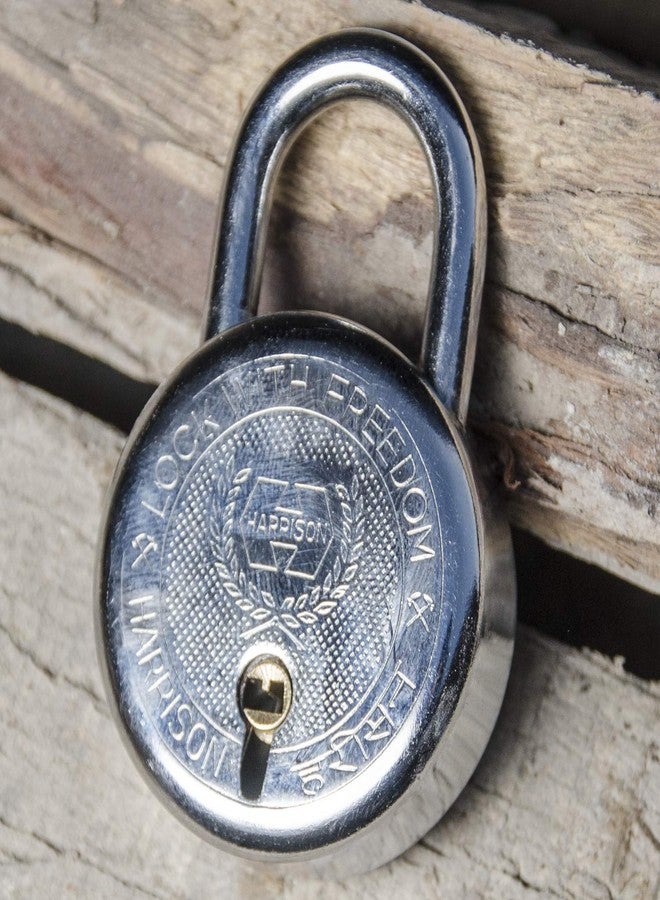 Harrison T-26/BCP-0272 Key Padlock (Silver Finish) | Padlock, Padlocks, Locks for Home, Locks for Main Door - Image 3